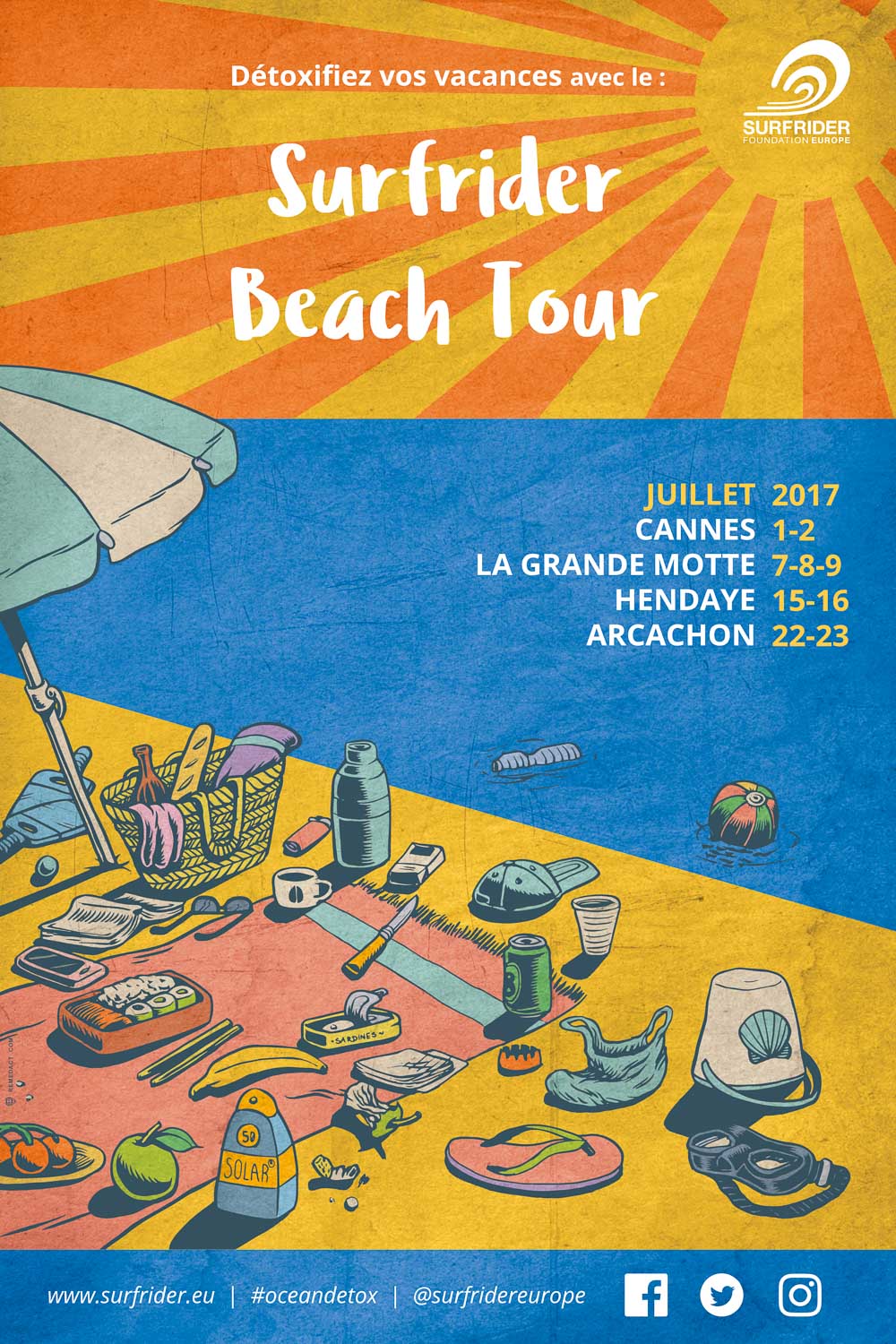 Surfrider Beach Tour -affiche