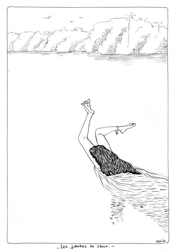 Les jambes du croco.