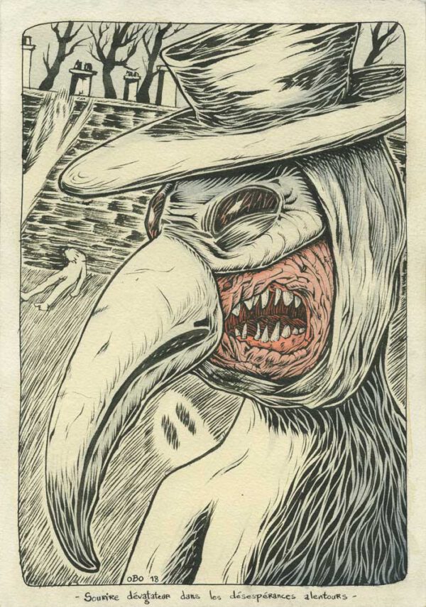 Sourire dévestateur dans les désespérances alentours