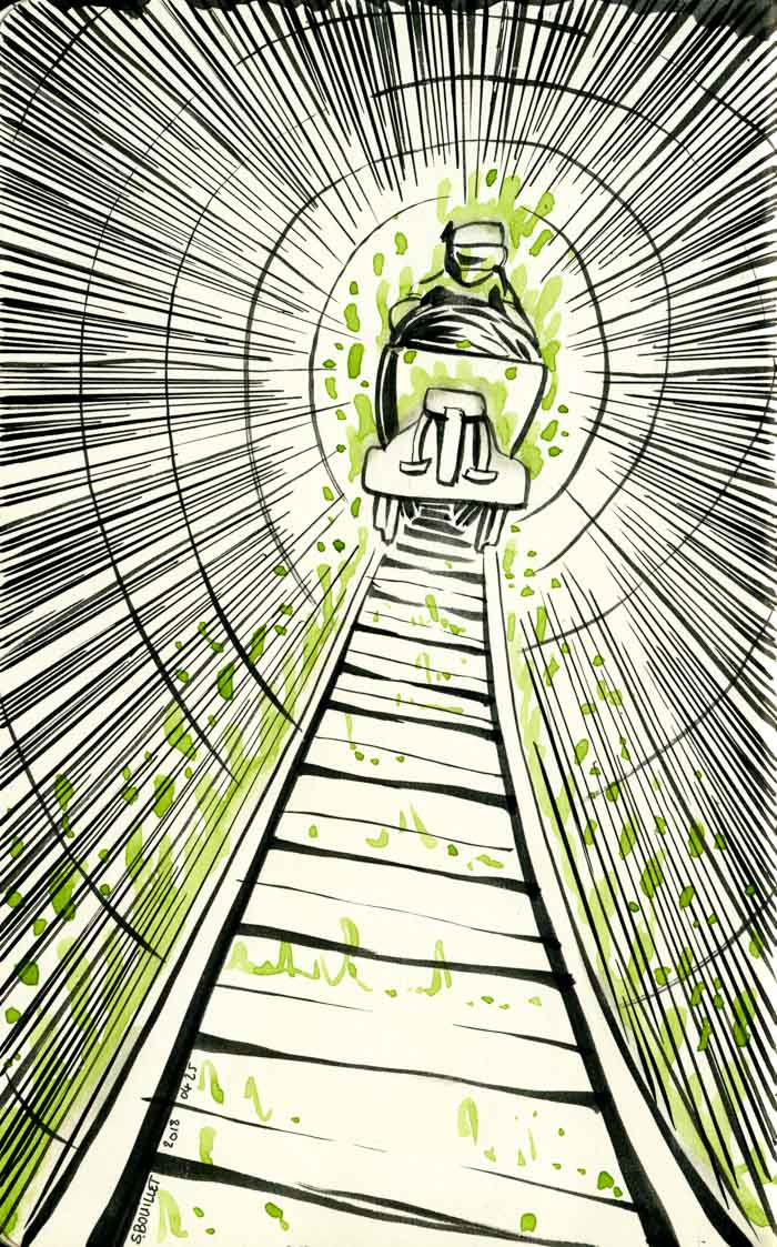 Le tunnel creusé sous l&rsquo;usine de Tchernobyl