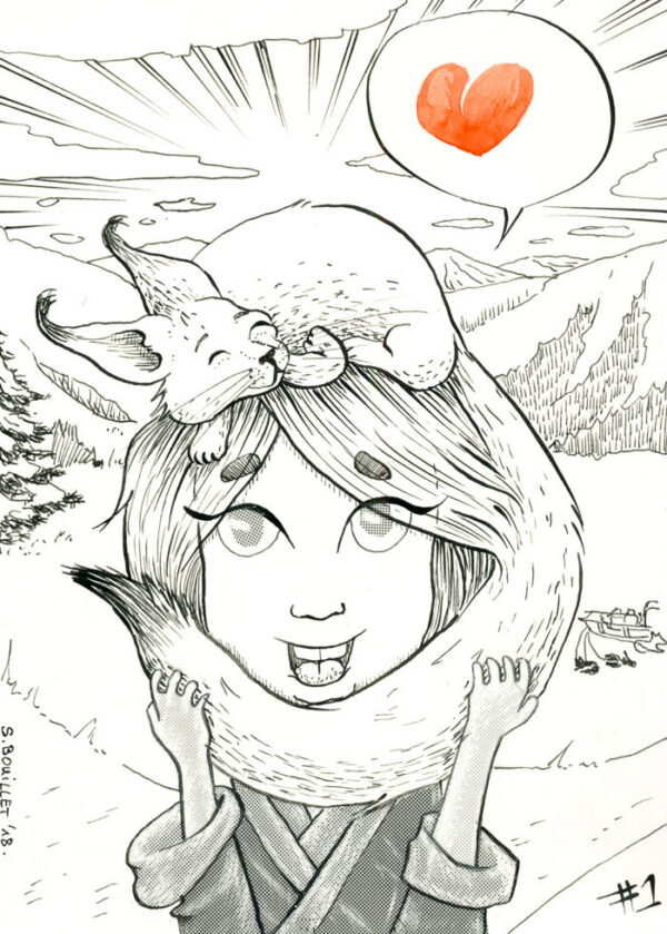 Carte de voeux manga #1