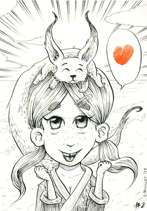 Carte de voeux manga #2