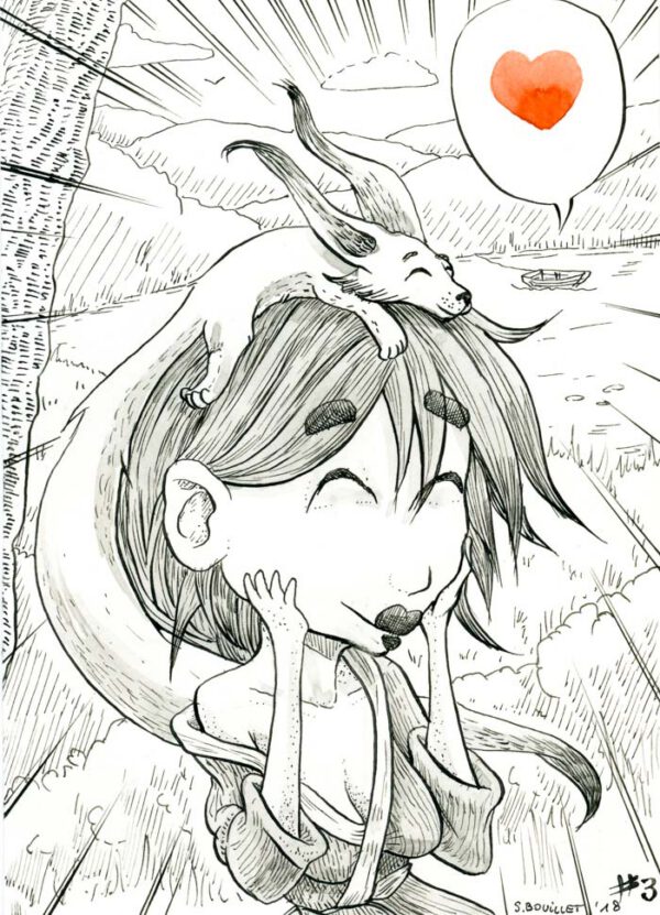 Carte de voeux manga #3