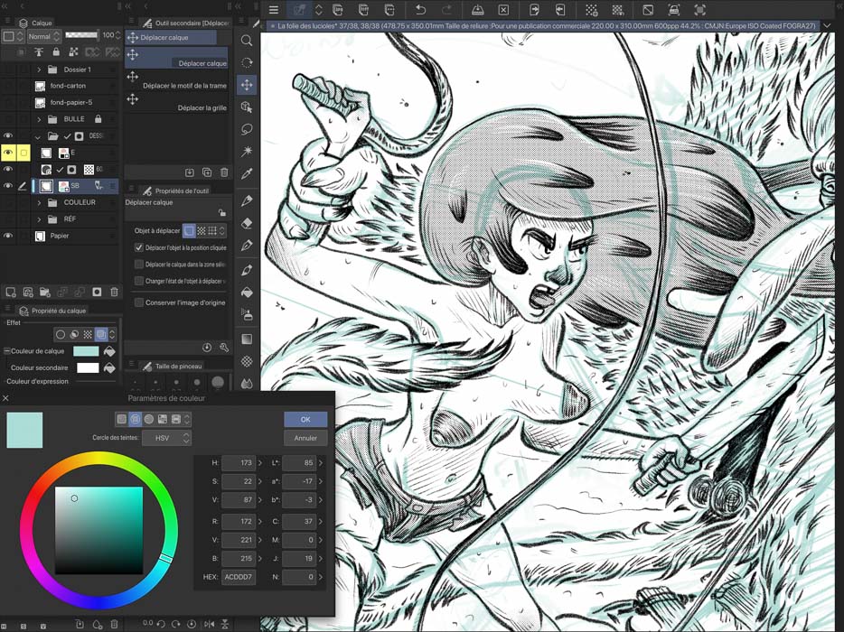 Manga tips : le croquis sous Clip Studio Paint