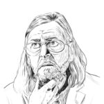 Didier Raoult portrait illustration