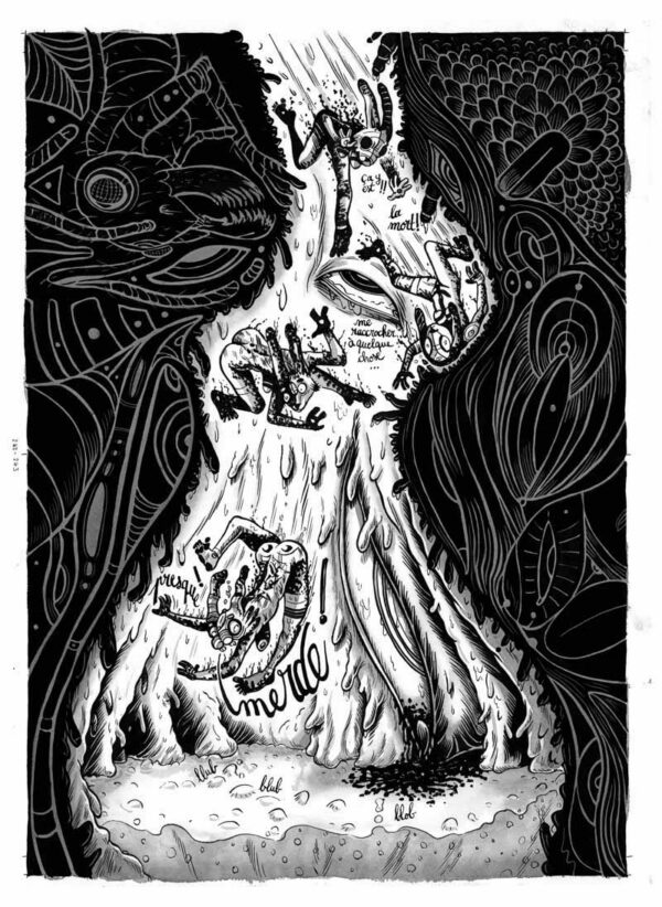 Alice et la lapine blanche estomaquées