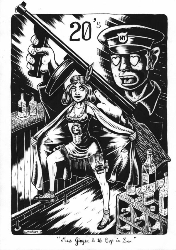 Miss Ginger and the cop in Love