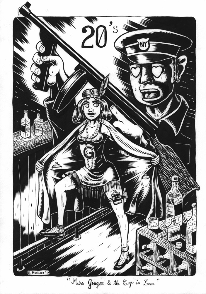 Miss Ginger and the cop in Love