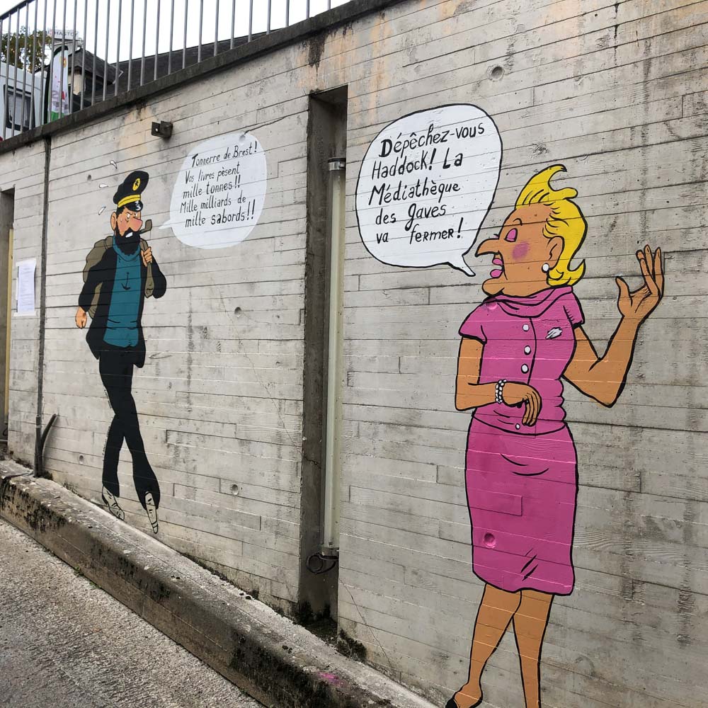 Street art à la médiathèque des gaves