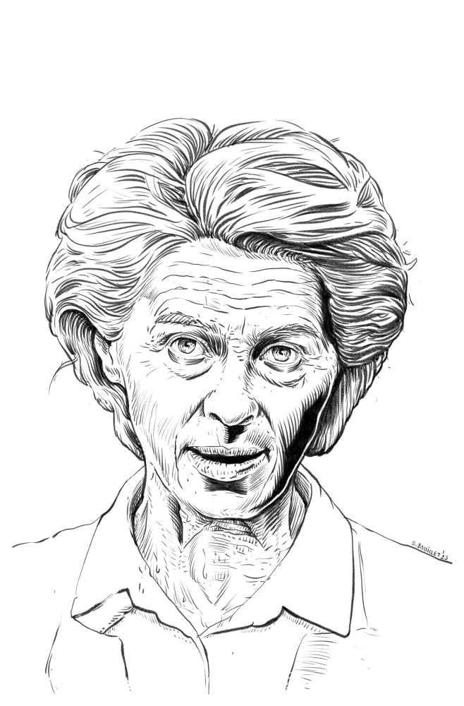 Ursula Von Der Leyen (portrait NB)