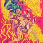 Dragon du feu et psychopompe tarot