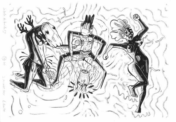 Cérémonie du feu vaudou : boulé zin