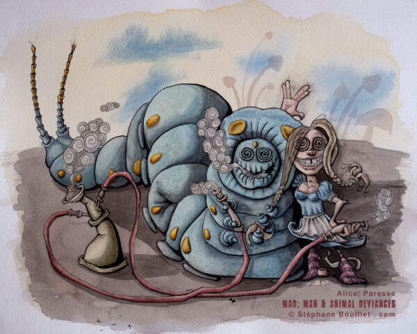 Alice et la chenille: fumette