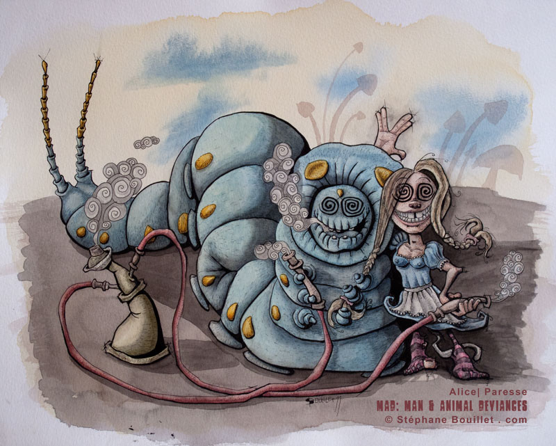 Alice et la chenille: fumette