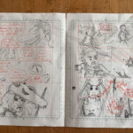 W manga carnet story board ic