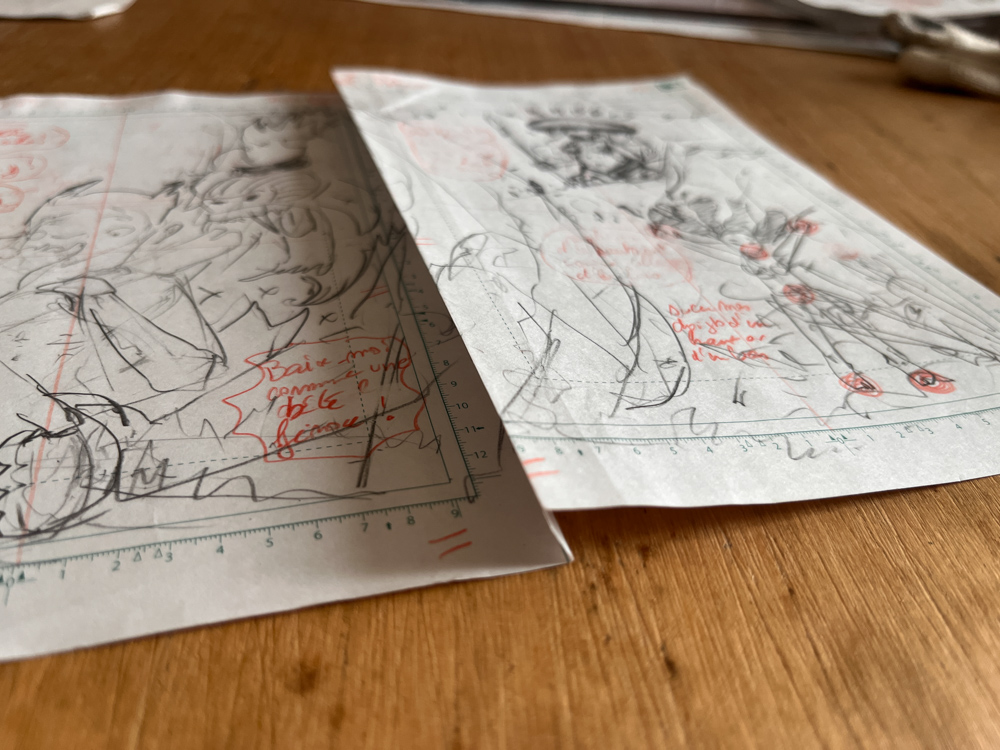 W manga carnet story board ic