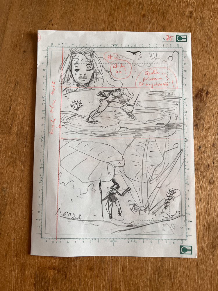 W manga carnet story board ic