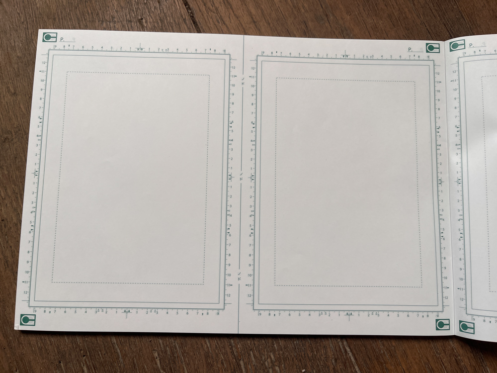 W manga carnet story board ic